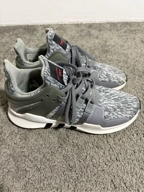 Adidas EQT ADV 91-16 Gray Knit Sneakers Size 5